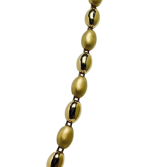 Vintage Gold Tone Oval Link Necklace (5697) - Picture 4 of 9